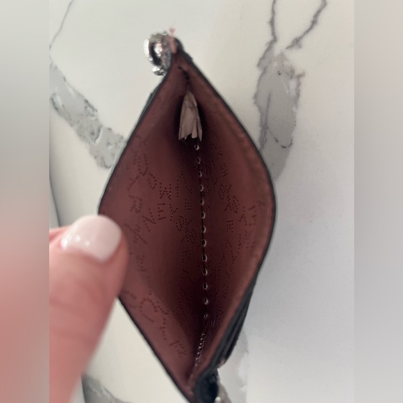 Stella McCartney - Black Falabella Card Holder - Shaggy Deer Vegan Suede Leather - Picture 6 of 9